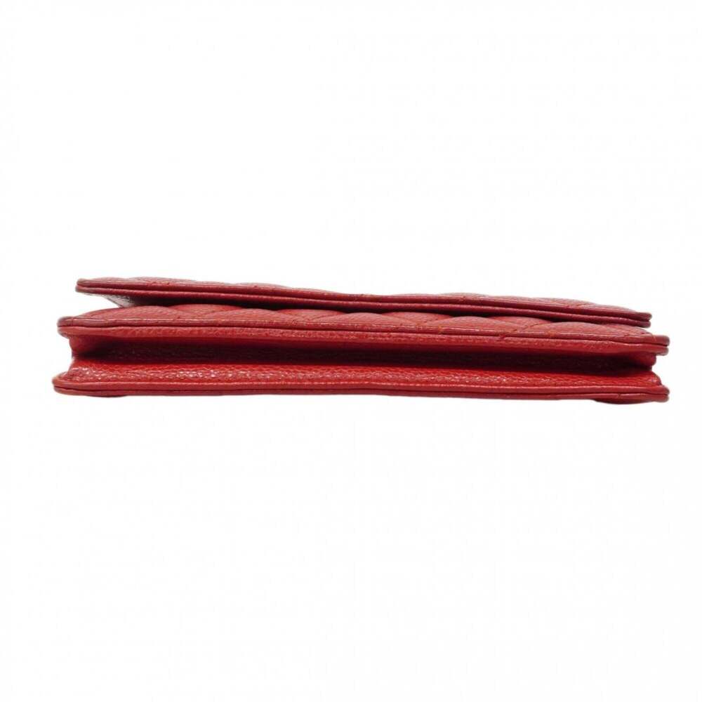 CHANEL Red Caviar Leather Wallet - Picture 3 of 11